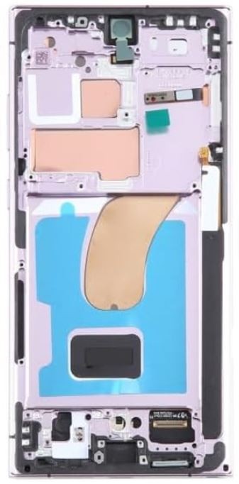 LCD screen Samsung S918 S23 Ultra 5G with touch screen and frame Lavender OLED (1:1 OEM)