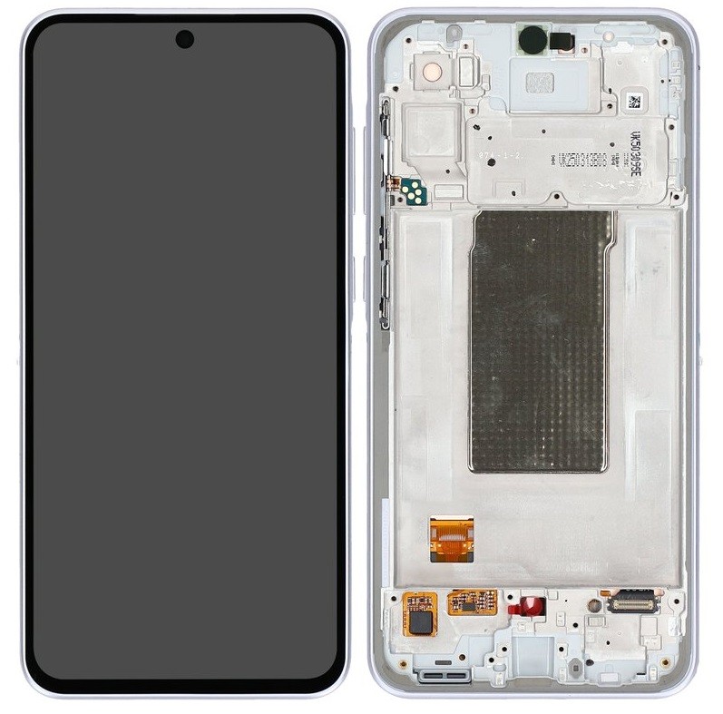 LCD screen Samsung A366 A36 5G with touch screen and frame Awesome Lavender original (service pack)