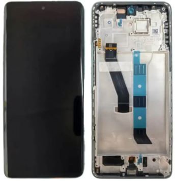 Alkuperäinen vihreä Xiaomi Poco M8 5G -näyttömoduuli kosketuspaneelilla ja kehyksellä (huoltopakkaus)