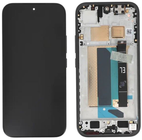 Alkuperäinen Xiaomi 17T 5G LCD-näyttö- ja kosketuspaneelimoduuli kehyksellä, musta (huoltopakkaus)