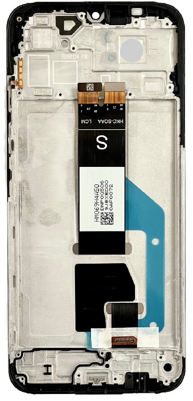 Alkuperäinen yönmusta Xiaomi Redmi A7 Pro (Euroopan versio) -näyttömoduuli kosketuspaneelilla ja kehyksellä (huoltopakkaus)