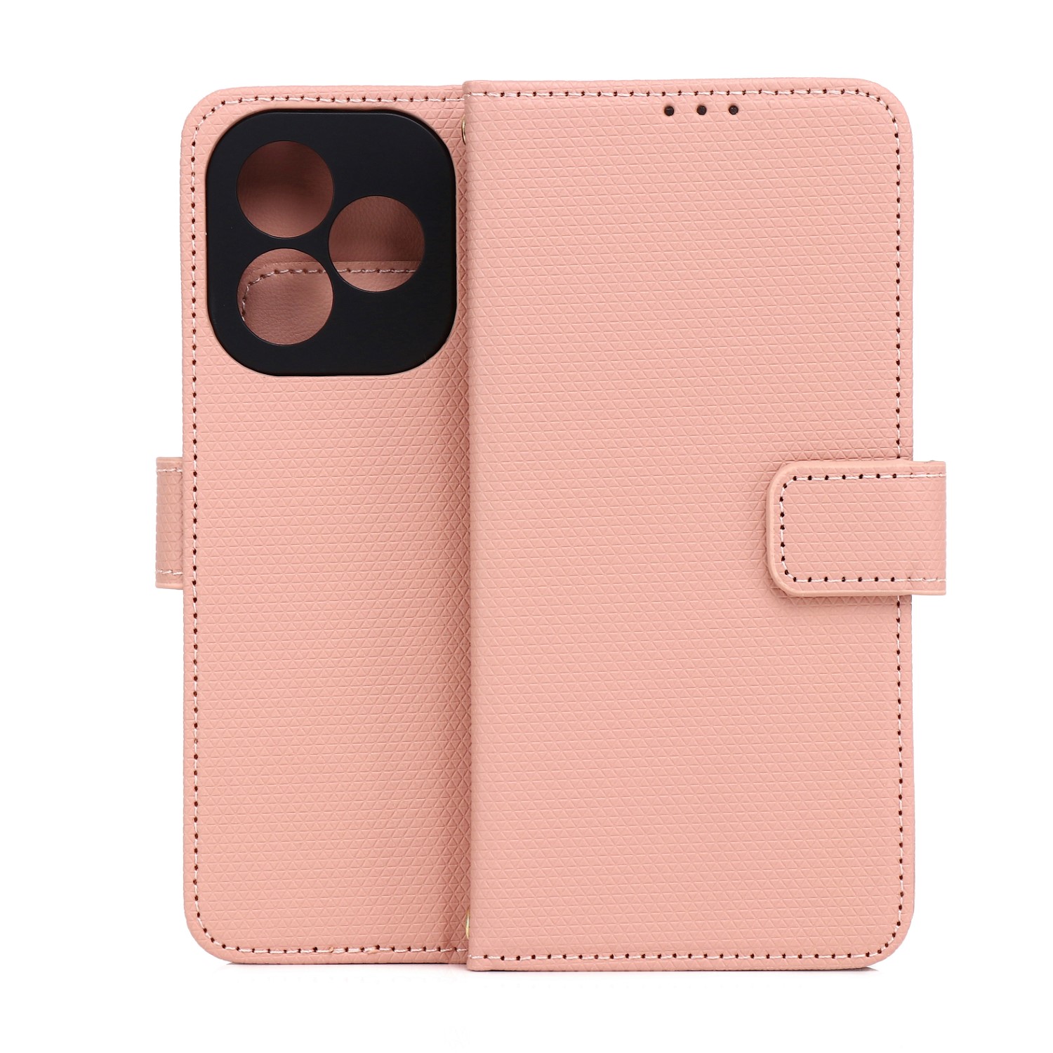 TFO Smart Triangle kirjamallinen suojakotelo Xiaomi Redmi A7 Pro -puhelimelle – vaaleanpunainen
