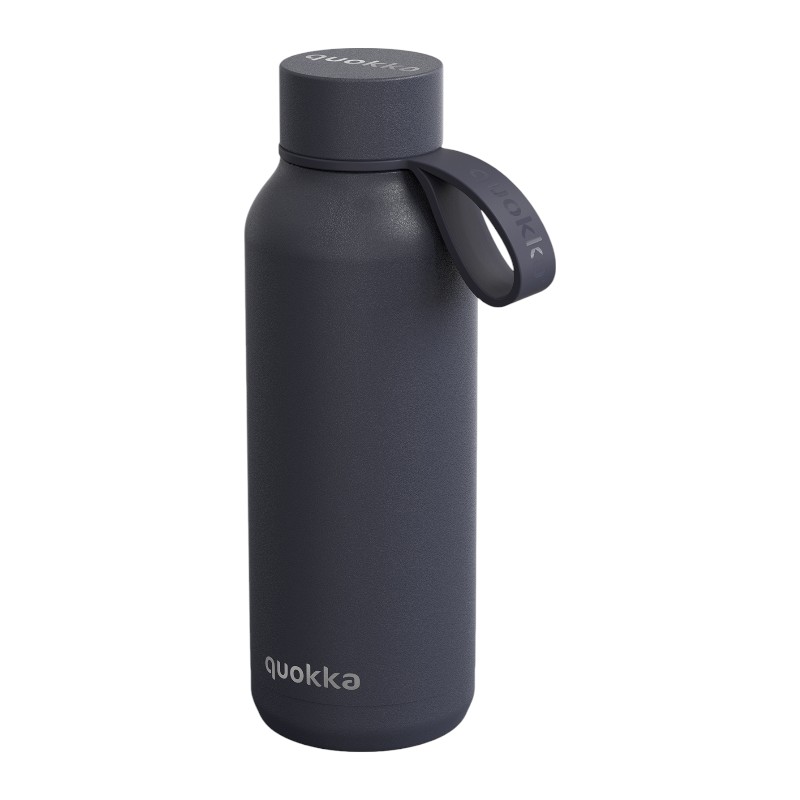 Quokka Solid With Strap -termospullo ruostumattomasta teräksestä, 510 ml, Slate
