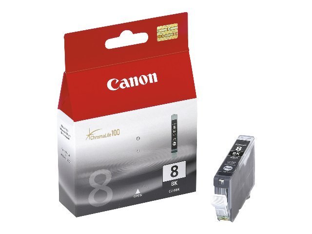 Canon CLI-8BK mustekasetti, musta, malleille PIXMA MP800 / MP500