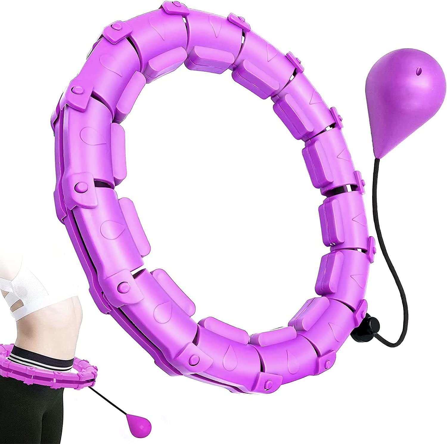 Smart Hula Hoop M1 -voimisteluvanne, violetti