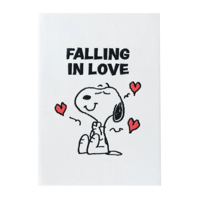 Snoopy Love Season A5 -muistikirja pehmopintaisella kannella