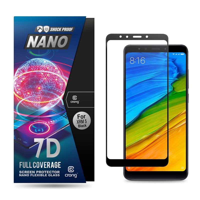 Crong 7D Nano Flexible Glass 9H hybrid screen protector for Xiaomi Redmi 5
