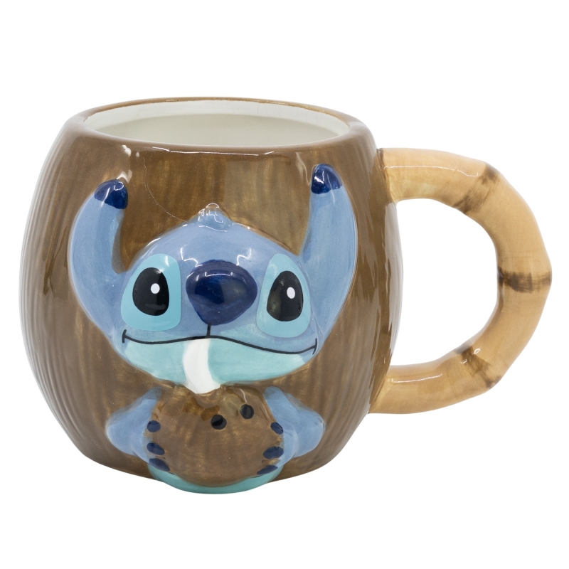 Disney Stitch Coconut 3D -keramiikkamuki lahjapakkauksessa, 325 ml