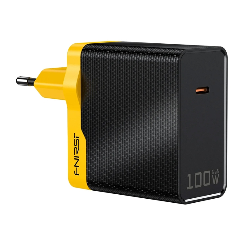 FNIRSI 100 W GaN USB-C -virtalähde EU-pistokkeella