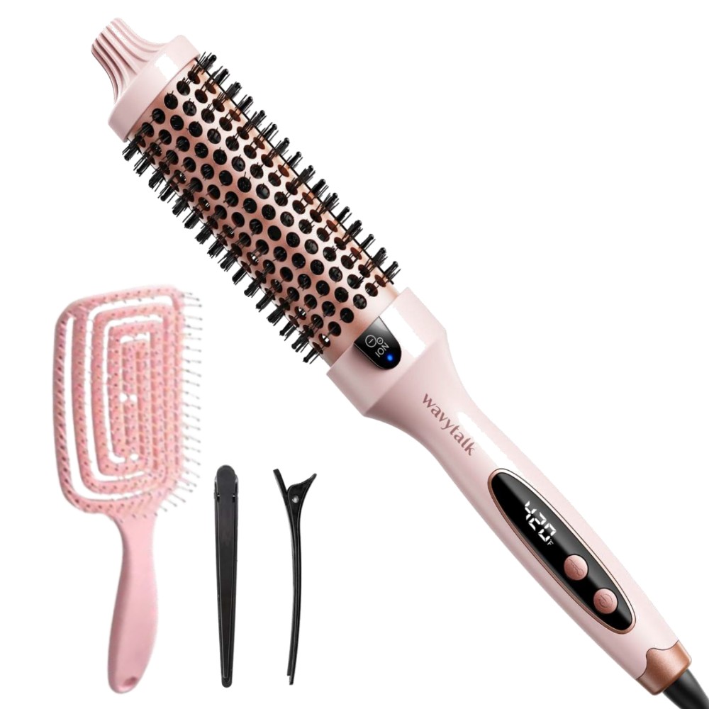 Hair styling comb Wavytalk Blowout Boost pink