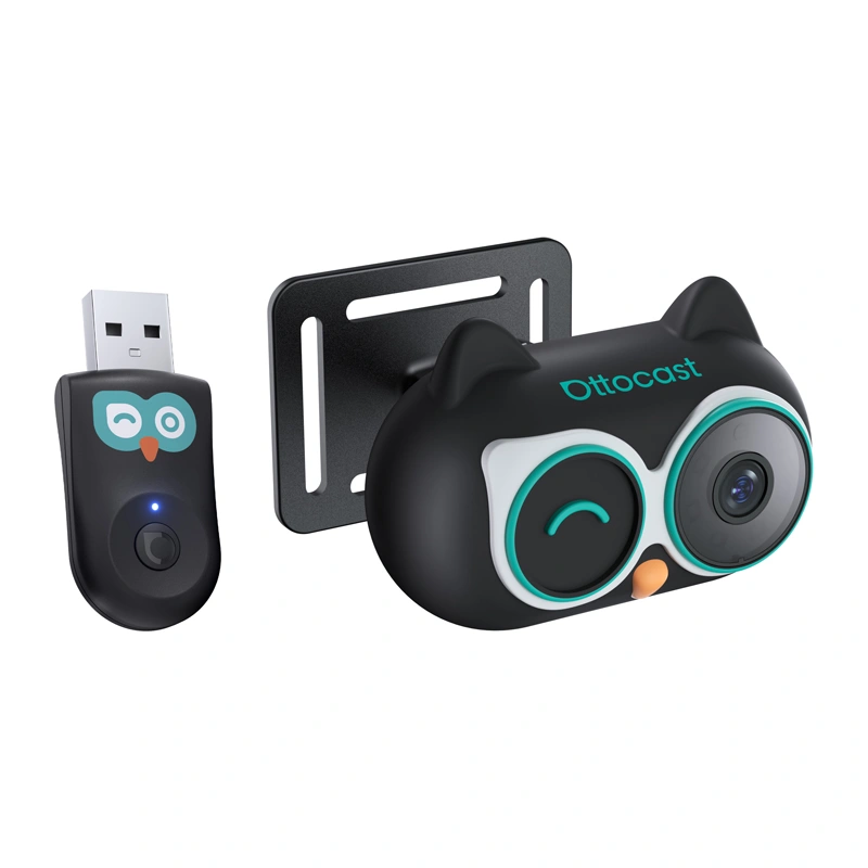 OTTOCAST Cabin Care CA520-T200 -langaton CarPlay-sovitin ja takaistuimen valvontakamera