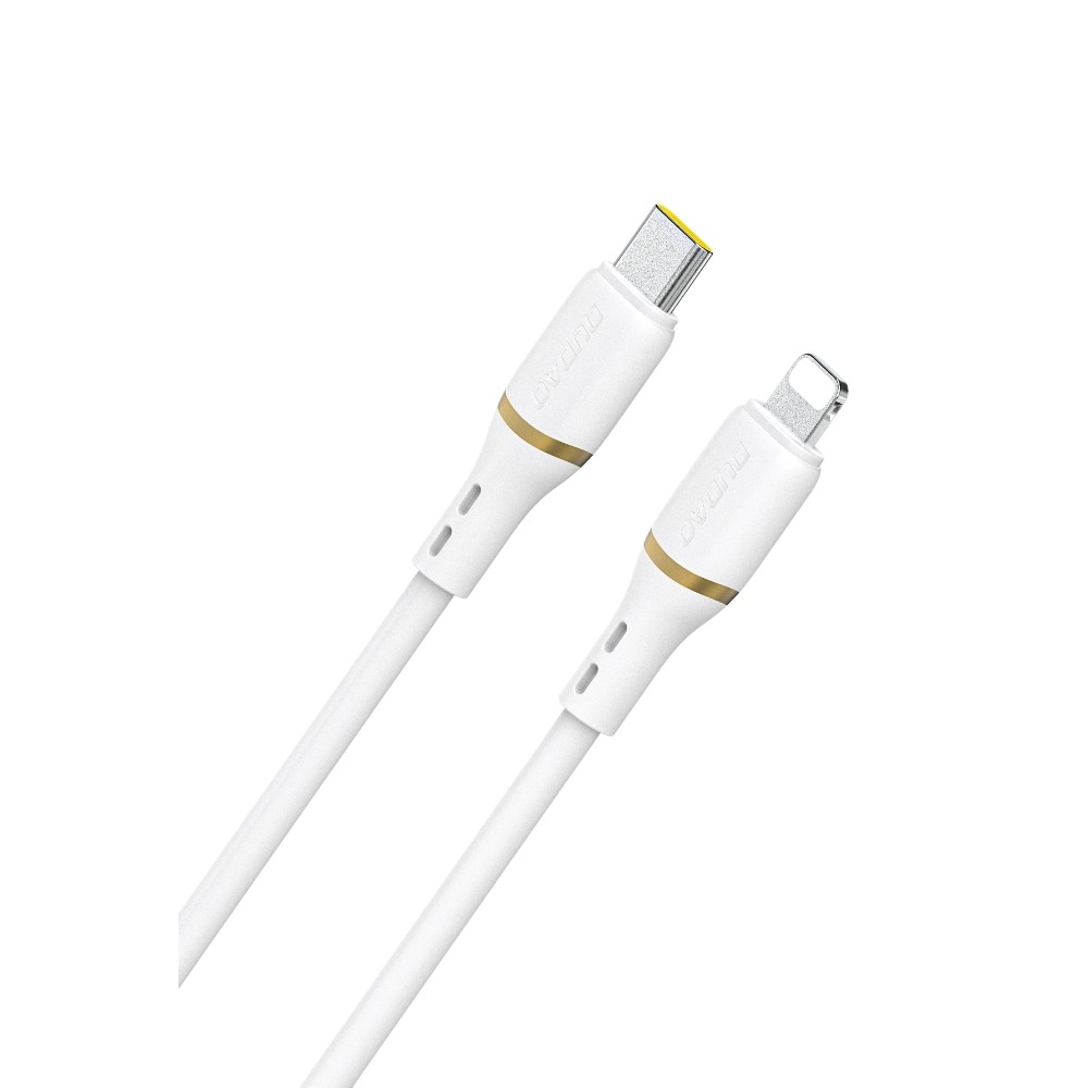 Dudao L25X USB-C–Lightning-kaapeli, 30 W, 1,0 m, valkoinen