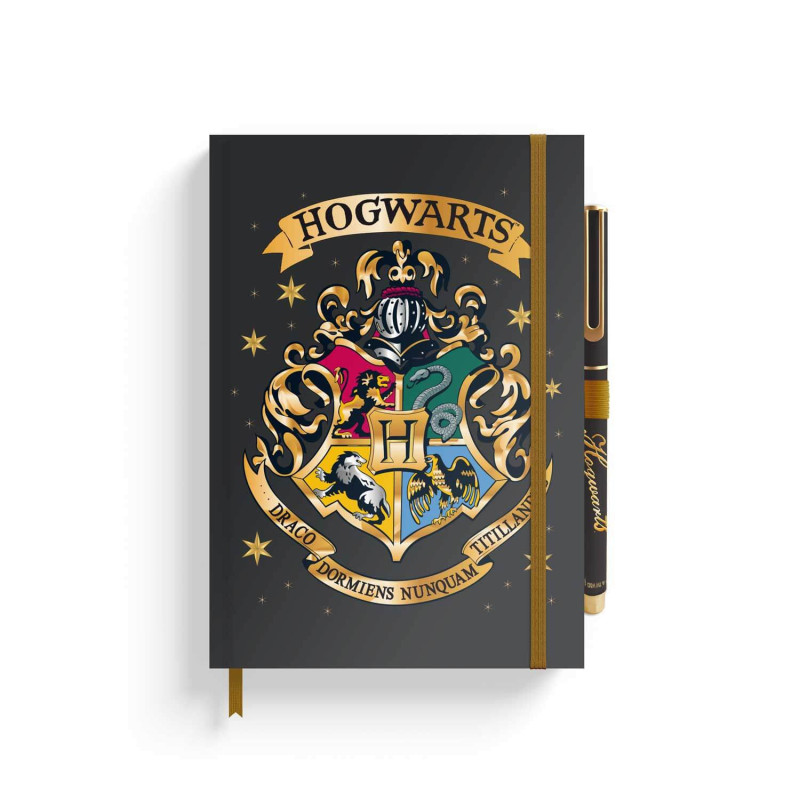 Harry Potter Hogwarts A5 -muistikirja kynällä