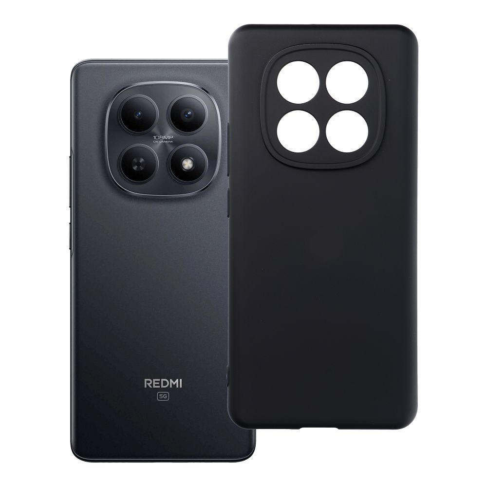 Silikoninen suojakuori musta Xiaomi Redmi Note 15 4G:lle