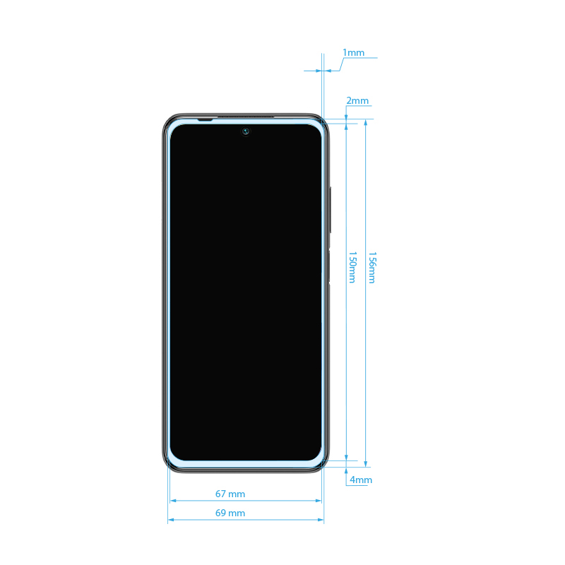 Crong 7D Nano Flexible Glass 9H full-screen hybrid protector for Xiaomi Redmi Note 10 5G