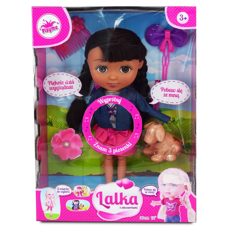 Playme-nukke eläinlääkärin tarvikkeilla, 30 cm