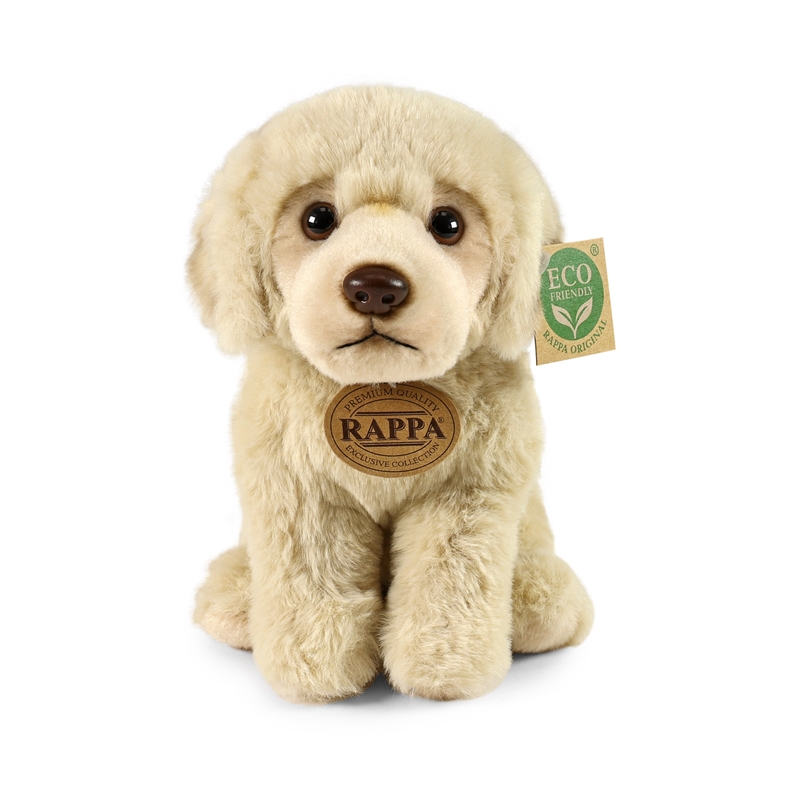 Rappa Soft Collection ympäristöystävällinen realistinen istuva labradorinnoutaja-pehmolelu, 23 cm