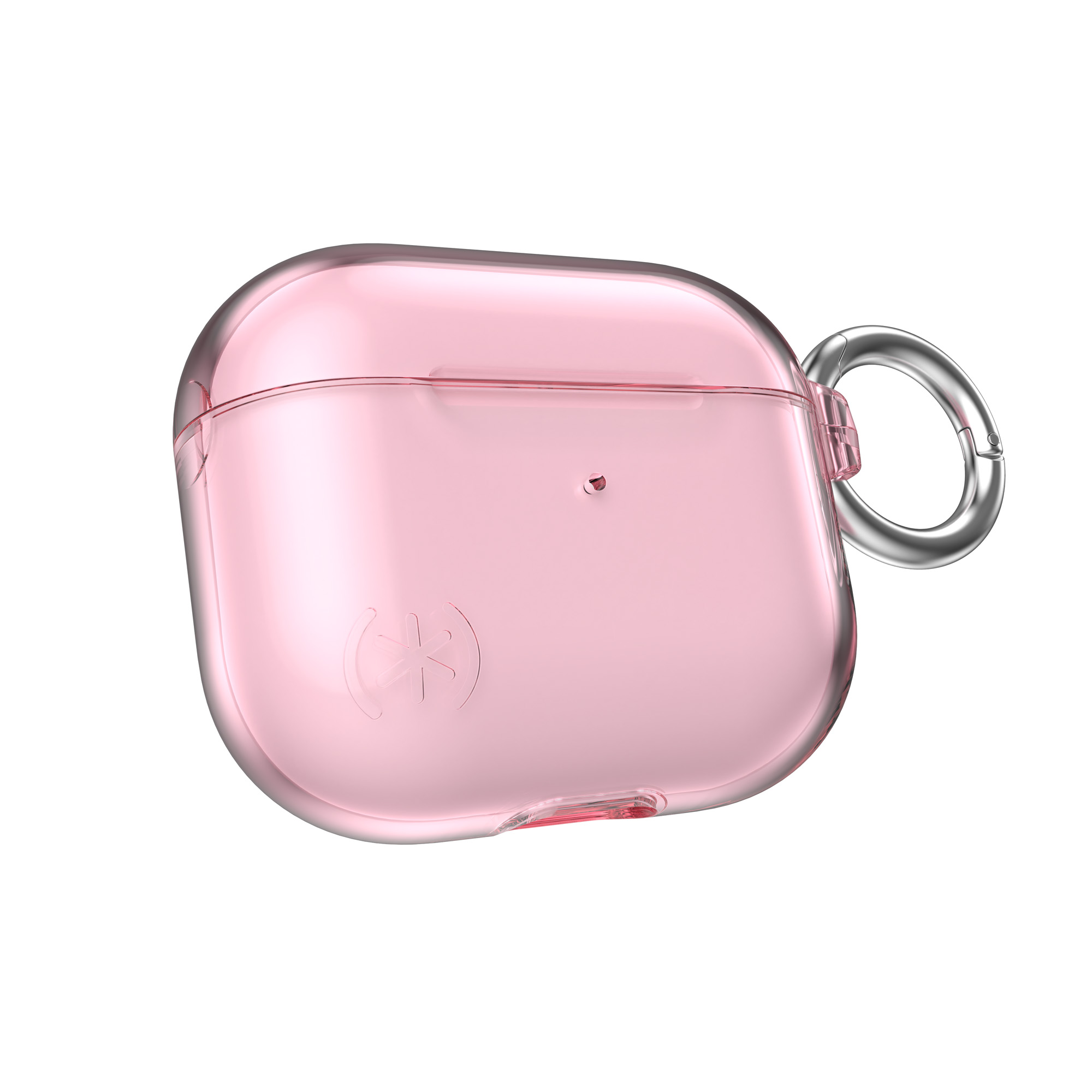 Speck Presidio Clear case for Apple AirPods 3, with Microban antimicrobial protection, Icy Pink