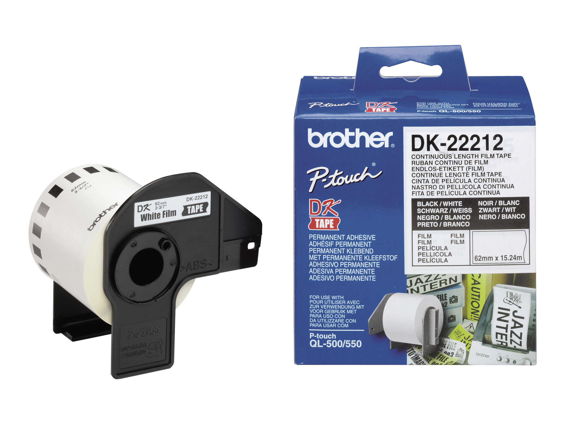 Brother DK22212 jatkuva tarranauha, kalvo