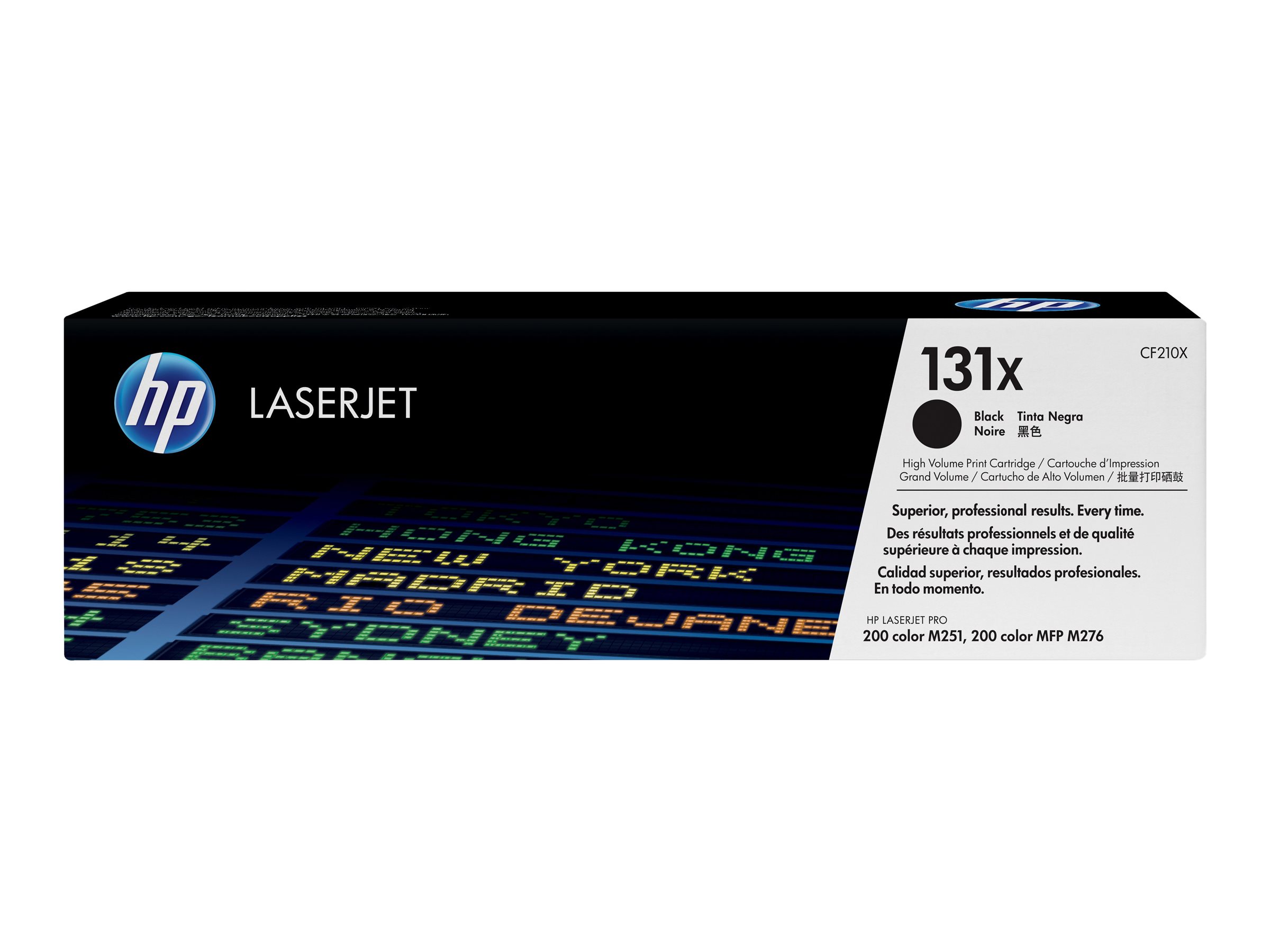 Alkuperäinen HP 131X LaserJet -värikasetti (CF210X), musta, riittoisa