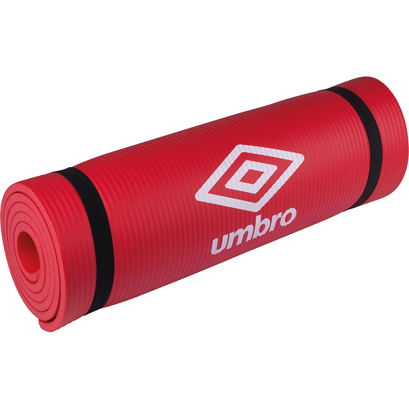 Umbro kuntoilu- ja joogamatto kantohihnalla, 190 × 58 cm, punainen