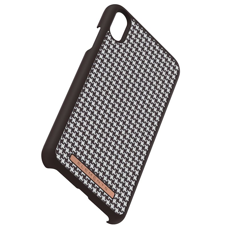 Nordic Elements Saeson Idun Pattern 2 suojakuori laitteelle iPhone XS Max, tummanruskea