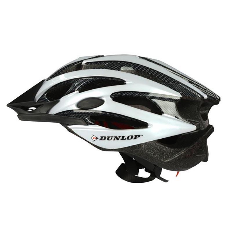 Dunlop MTB -pyöräilykypärä, koko L, valkoinen / musta