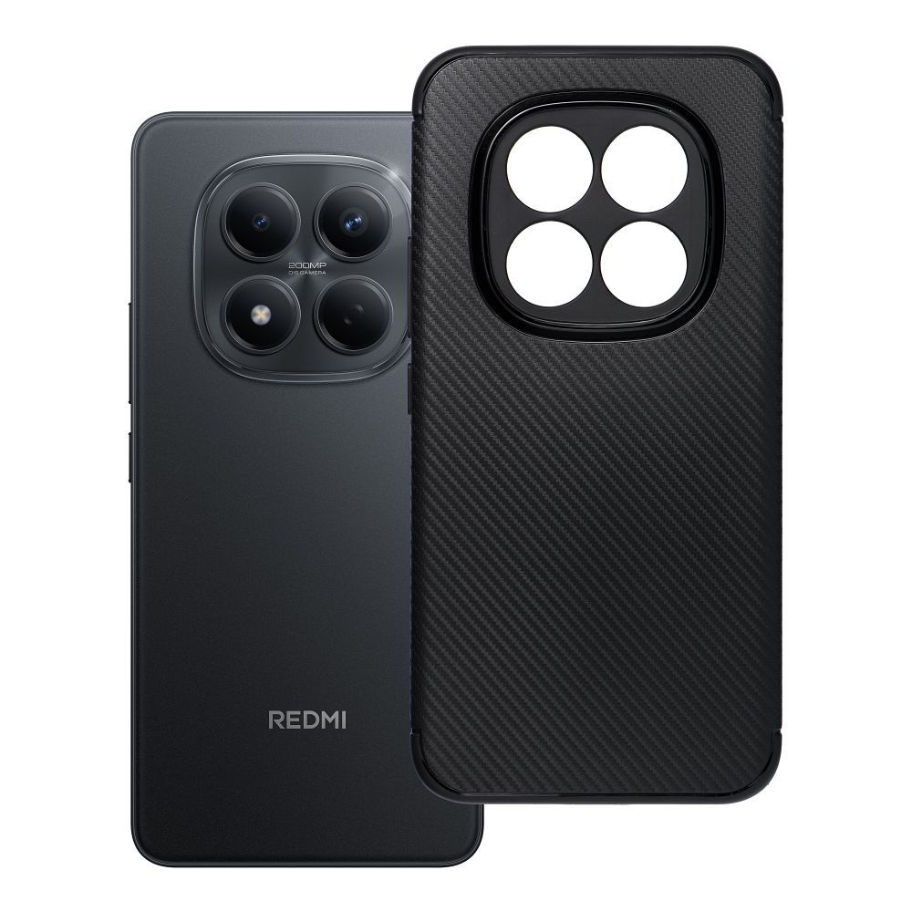Suojakuori Xiaomi Redmi Note 15 PRO PLUS 5G:lle Carbon Premium musta