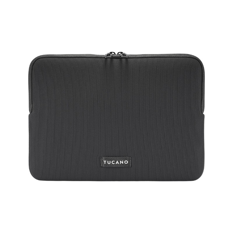 Tucano Colore2 neoprene laptop sleeve for MacBook Air 13-inch (M5/M4/M3/M2/M1, 2026–2018), MacBook Pro 13-inch and 12-inch laptops, black