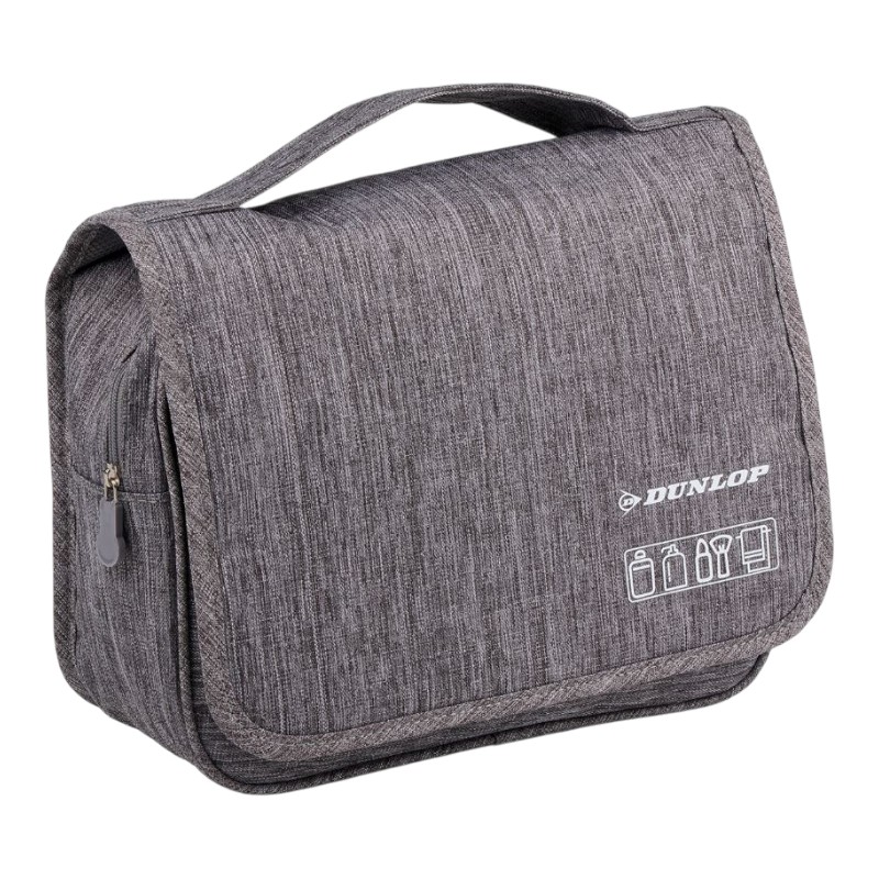 Dunlop ripustettava matkakosmetiikkalaukku, 25 × 20 × 10 cm, harmaa
