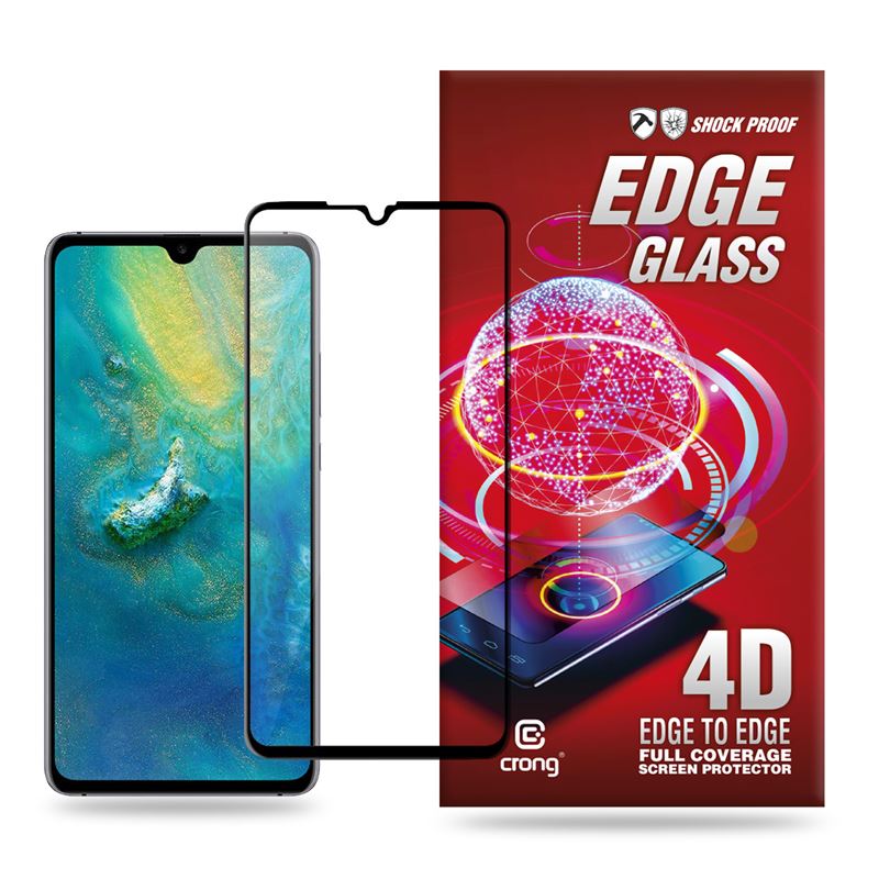 Crong Edge Glass Full Glue Edge-to-Edge 9H tempered-glass screen protector for Huawei Mate 20