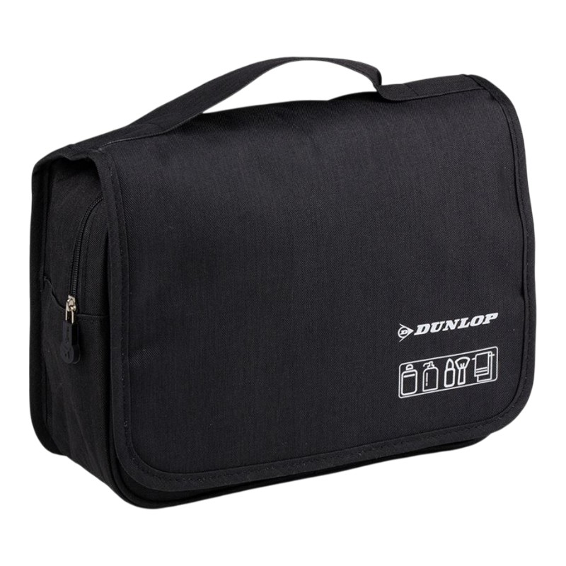 Dunlop ripustettava matkakosmetiikkalaukku, 25 × 20 × 10 cm, musta