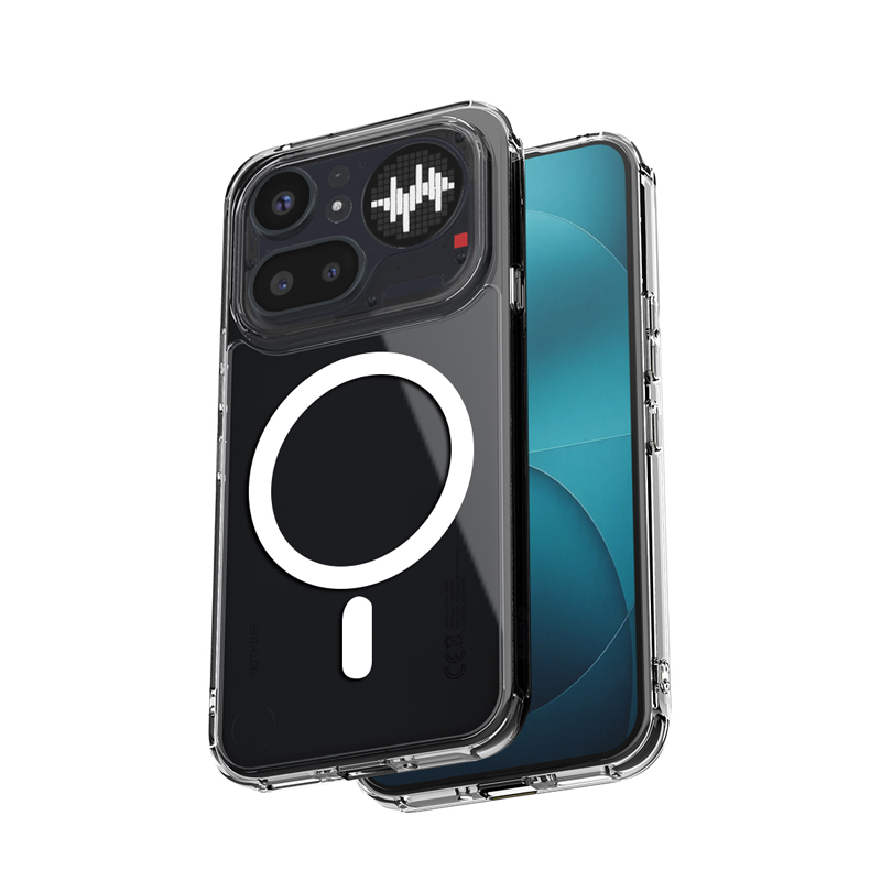 Crong Hybrid Clear Magnetic MagSafe case for Nothing Phone 4a Pro, clear