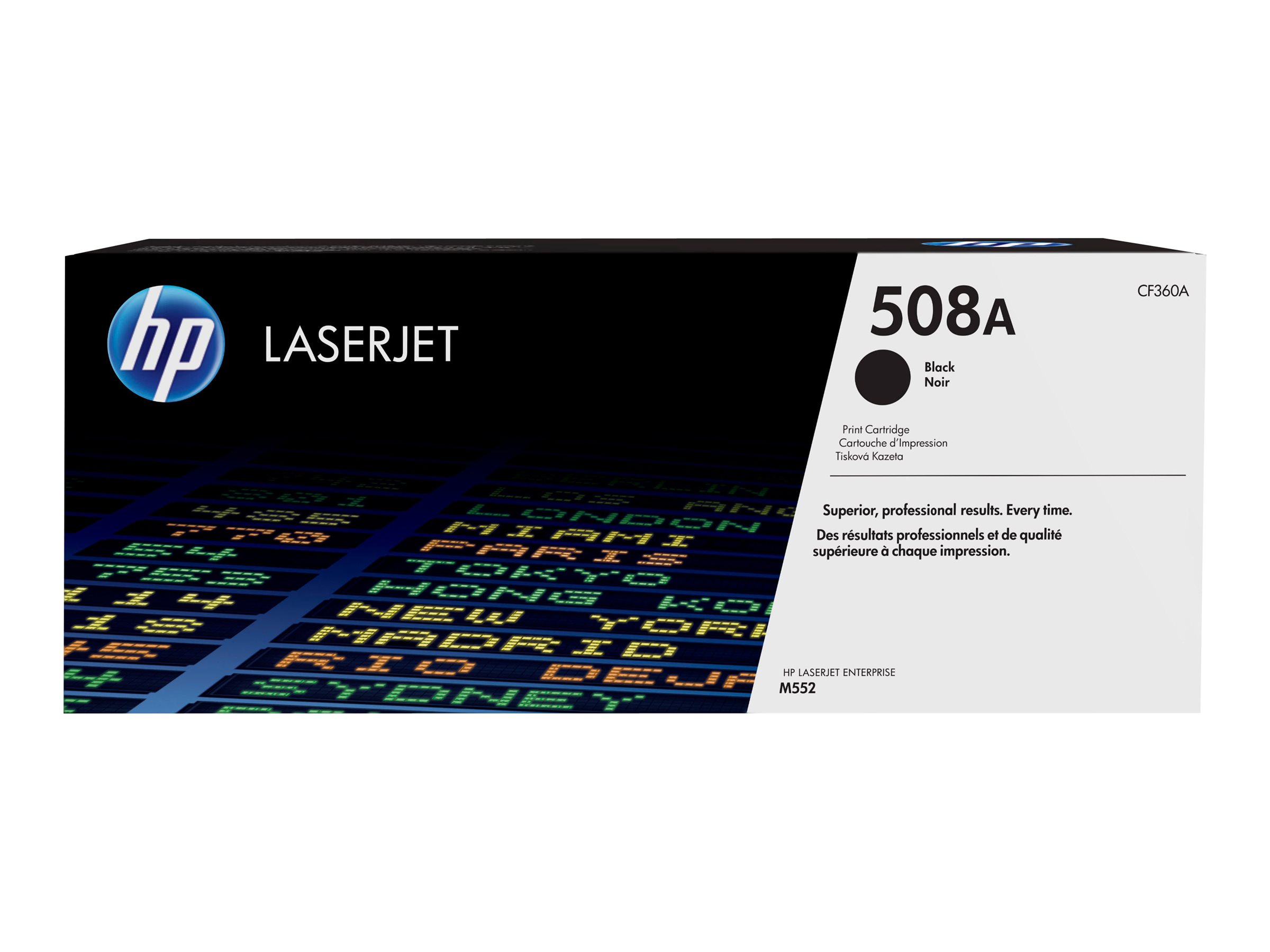 Alkuperäinen HP 508A LaserJet -värikasetti (CF360A), musta