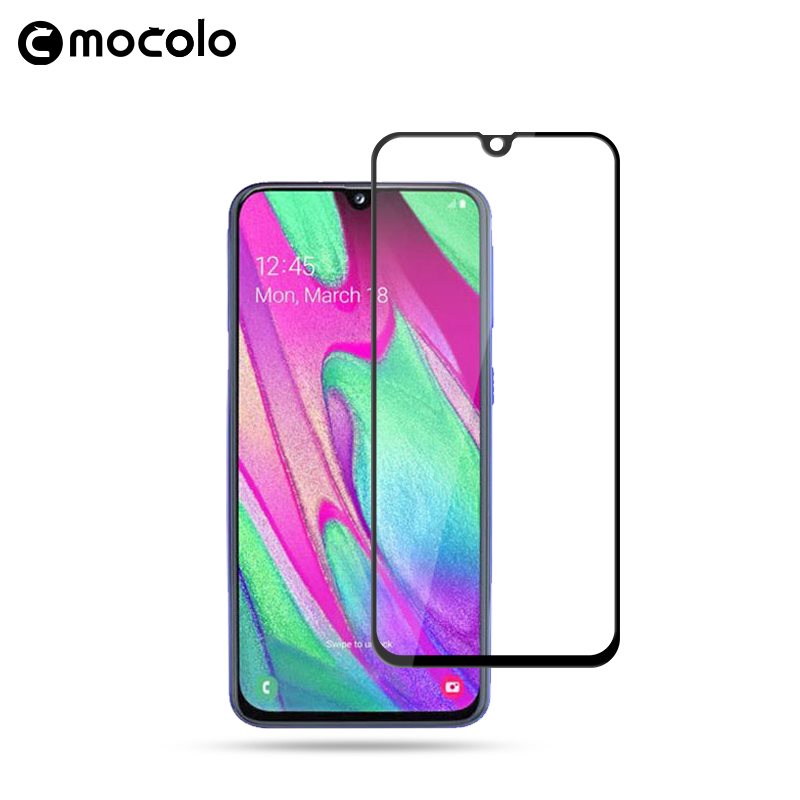 Mocolo 3D 9H Full Glue tempered-glass screen protector for Samsung Galaxy A40, black frame