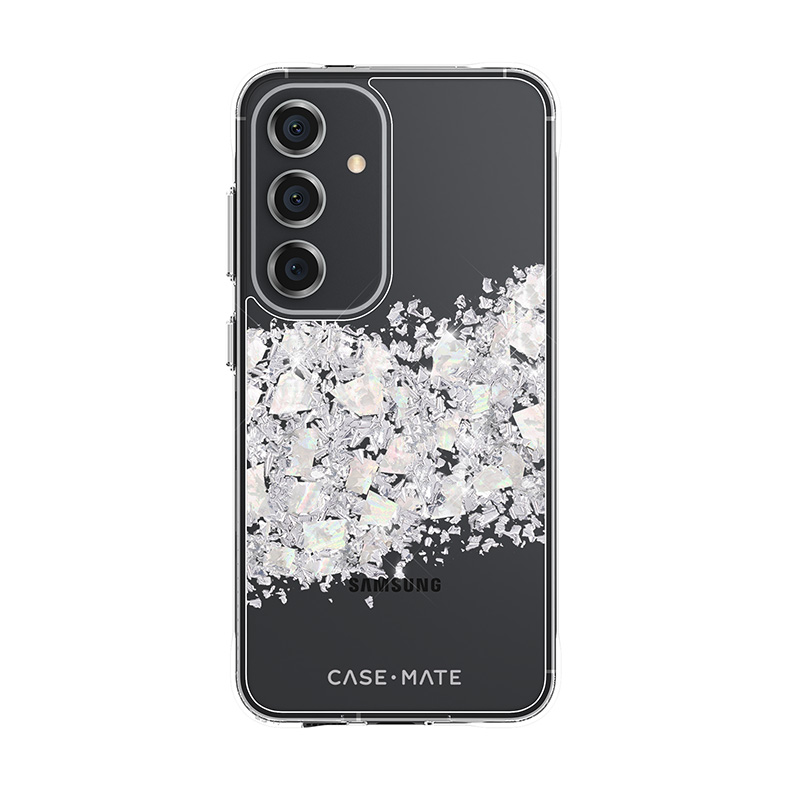 Case-Mate Karat helmiäiskoristeinen suojakuori Samsung Galaxy S24 -laitteelle, A Touch of Pearl -värinen