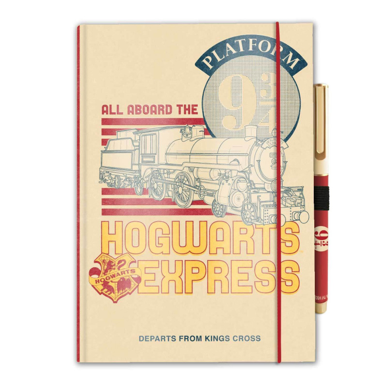 Harry Potter Platform 9 3/4 A5 -muistikirja kynällä