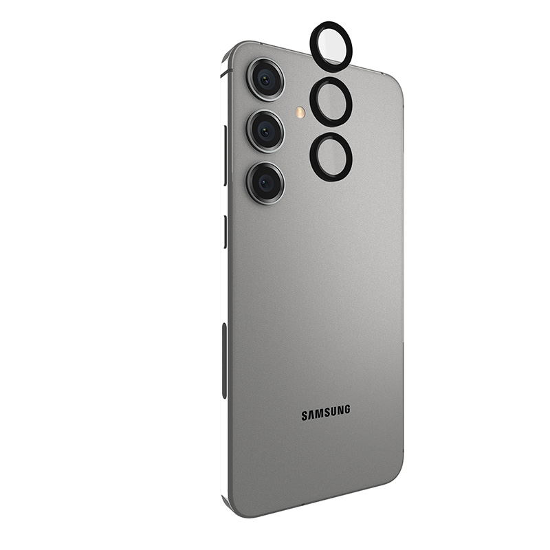 Case-Mate Aluminum Ring Lens Protector camera-lens glass for Samsung Galaxy S24+, black