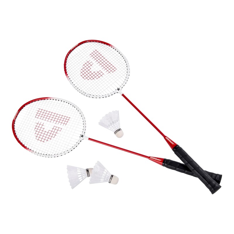 Donnay 6-osainen sulkapallosetti laukussa, punainen