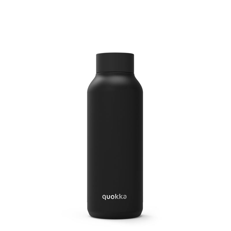 Quokka Solid ruostumattomasta teräksestä valmistettu termospullo, 510 ml, Jet Black