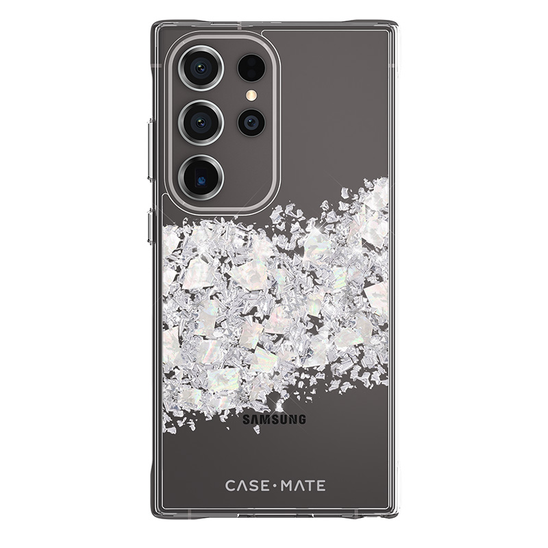 Case-Mate Karat suojakuori Samsung Galaxy S24 Ultra -laitteelle, helmiäiskoristeltu, A Touch of Pearl