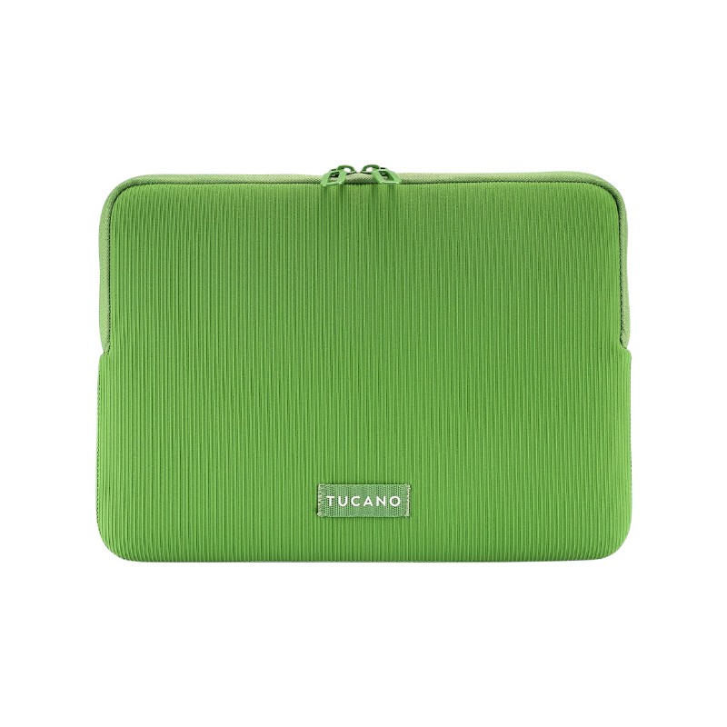 Tucano Colore2 neoprene laptop sleeve for MacBook Air 13-inch (M5/M4/M3/M2/M1, 2026–2018), MacBook Pro 13-inch and 12-inch laptops, green