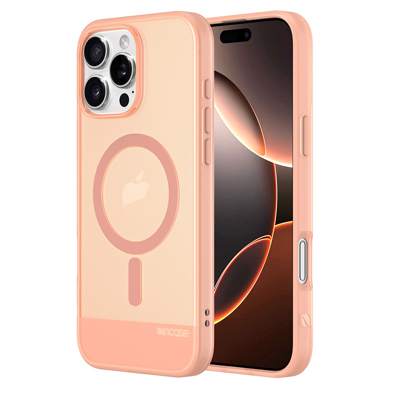 Incase Slim Case -suojakuori MagSafe-tuella iPhone 16 Pro Max -puhelimelle, Blush Pink
