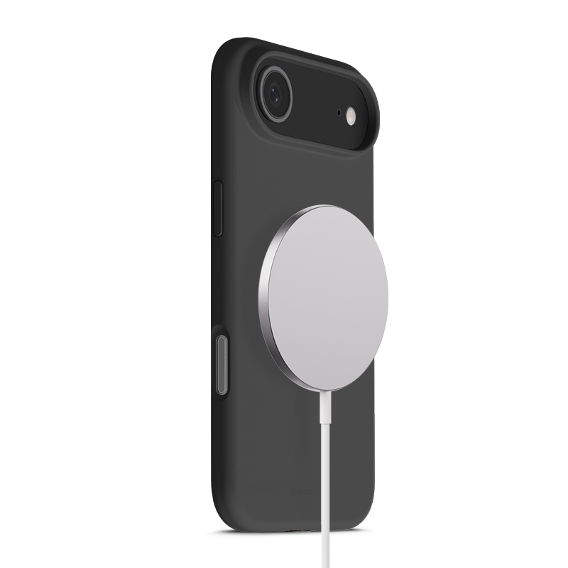Crong Color Cover Magnetic MagSafe suojakuori iPhone Air -laitteelle, musta