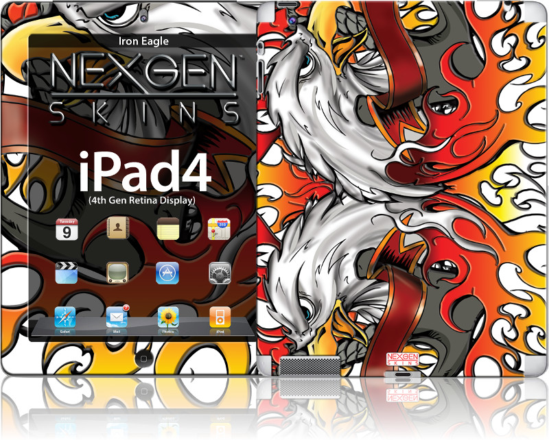 Nexgen Iron Eagle 3D decorative skin set for iPad 2/3/4