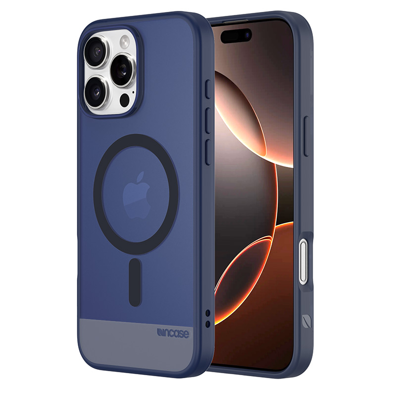 Incase Slim Case -suojakuori MagSafe-tuella iPhone 16 Pro Max -puhelimelle, Deep Space Blue