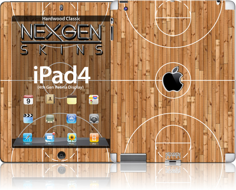 Nexgen Hardwood Classic 3D decorative skin set for iPad 2/3/4