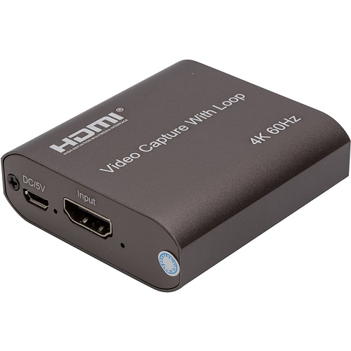 HDMI-videokaappauslaite läpiviennillä, 4K 60Hz