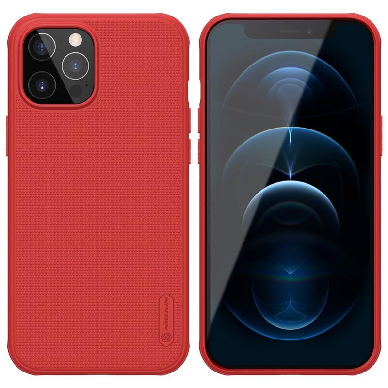 Nillkin Super Frosted Shield Pro suojakuori laitteelle Apple iPhone 12 Pro Max, punainen