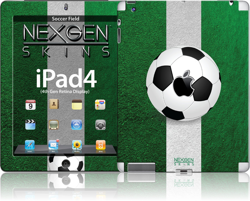 Nexgen Soccer Field 3D decorative skin set for iPad 2/3/4